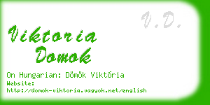 viktoria domok business card